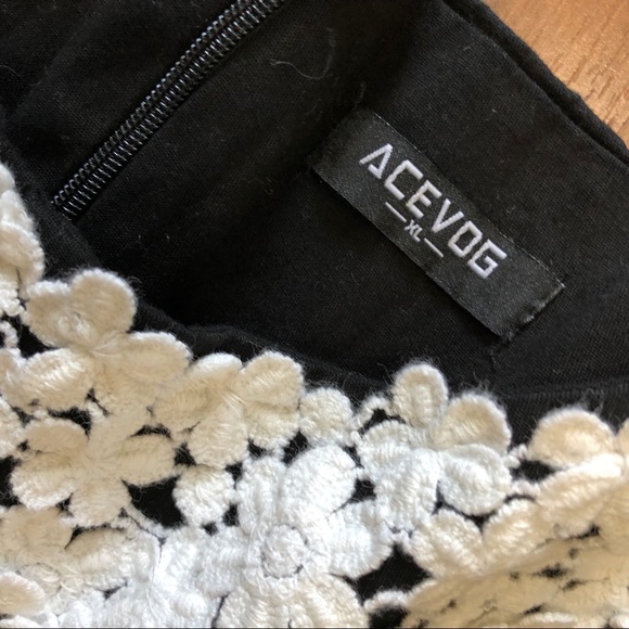 Gorgeous acevog Midi Dress Black & White - Picture 4 of 6